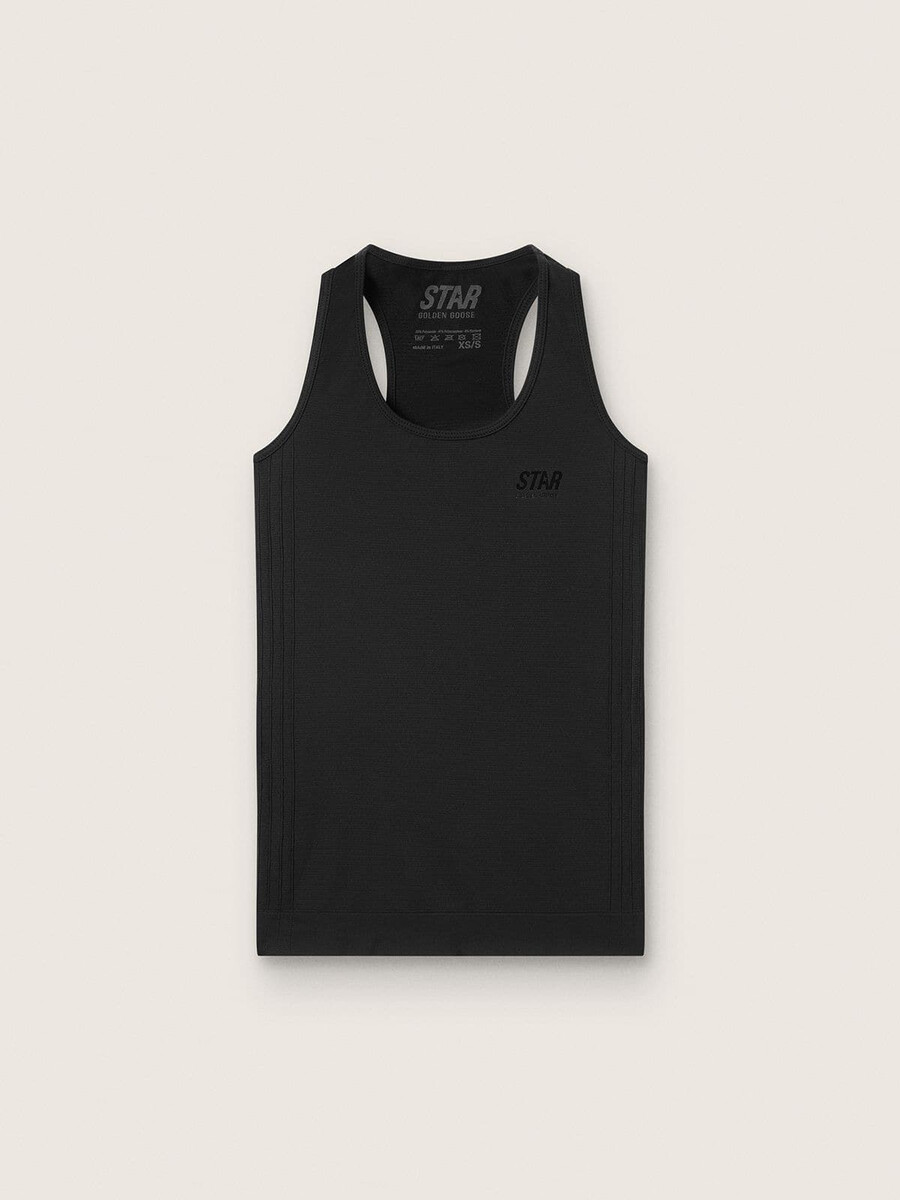 czarny sportowy top damski