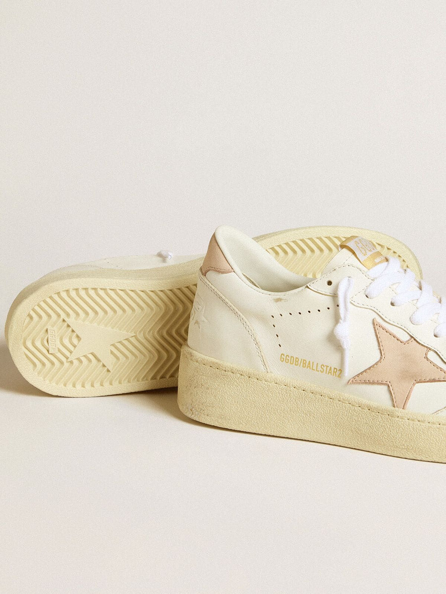damskie buty ball star z różową gwiazdą nubukową i zapięciem na pięcie
