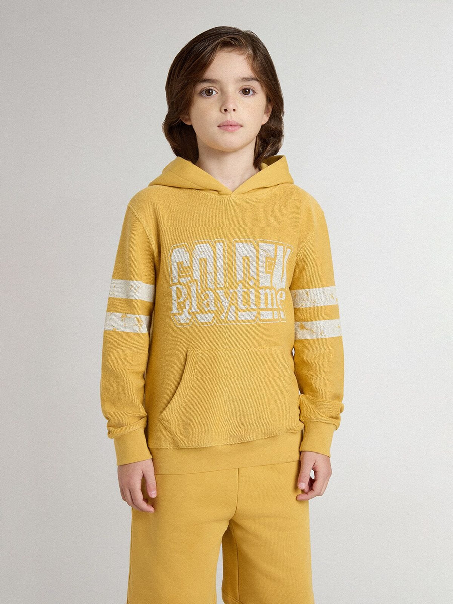 Żółta bluza dziecięca z nadrukiem vintage