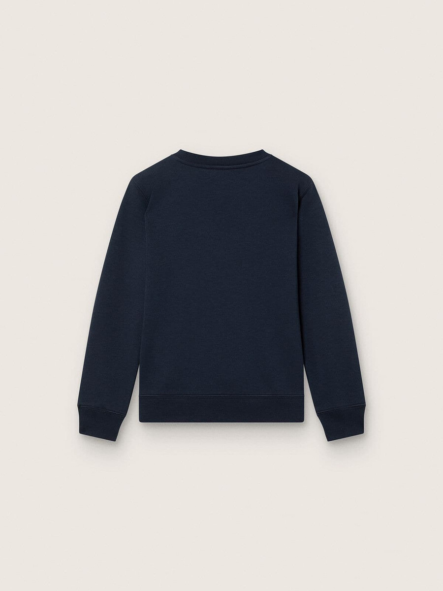 bluza chłopięca journey z niebieskiej mieszanki bawełny z kontrastowym logo