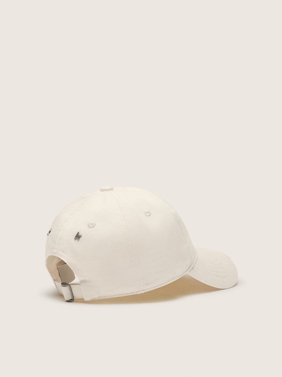 czapka baseballowa z bawełny w stylu vintage biała