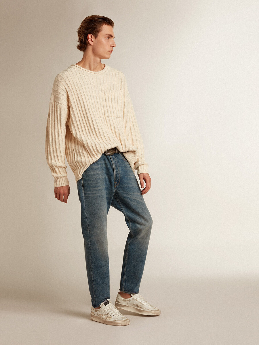 męskie jeansy slim fit ze średnim spraniem