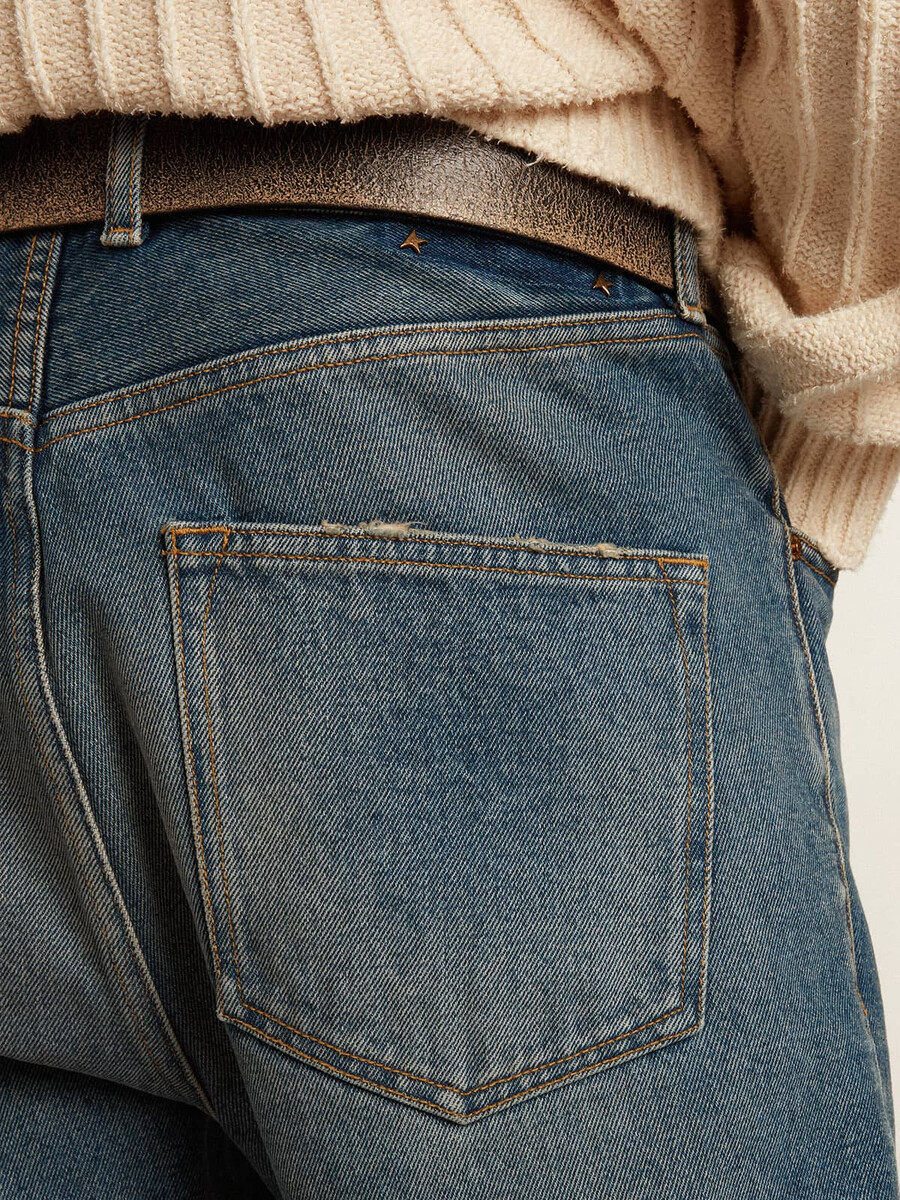 męskie jeansy slim fit ze średnim spraniem
