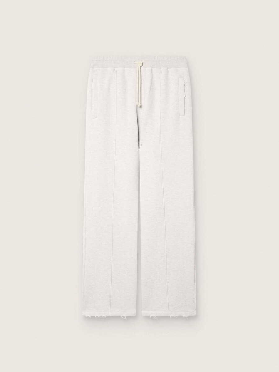 spodnie dresowe star unisex z szarego melanżu z polaru