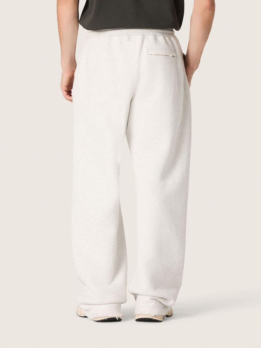 spodnie dresowe star unisex z szarego melanżu z polaru