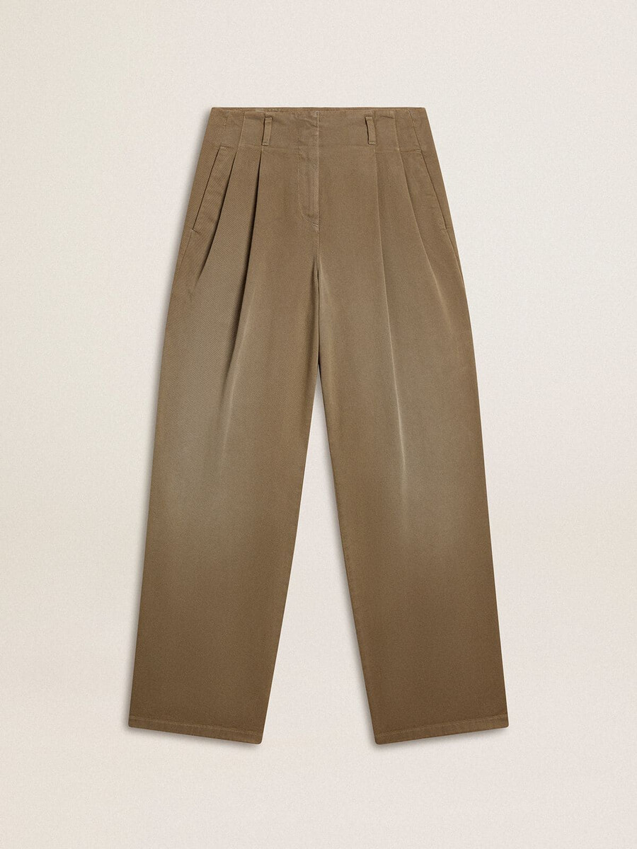 spodnie damskie bawełniane khaki