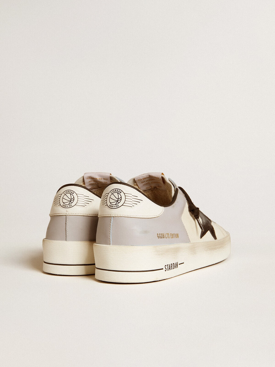 męskie buty stardan ltd ze skóry nappa i zamszu z gwiazdą i skórzanym paskiem na pięcie