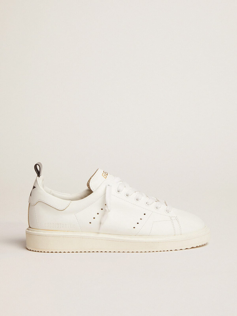 męskie buty starter ze skóry z gwiazdką na pięcie