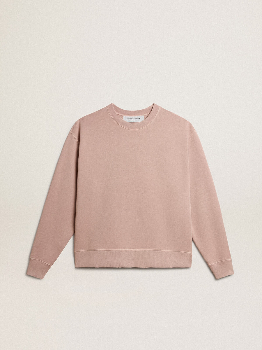 bluza w kolorze pudrowego różu z odwróconym logo na plecach - jersey capsule