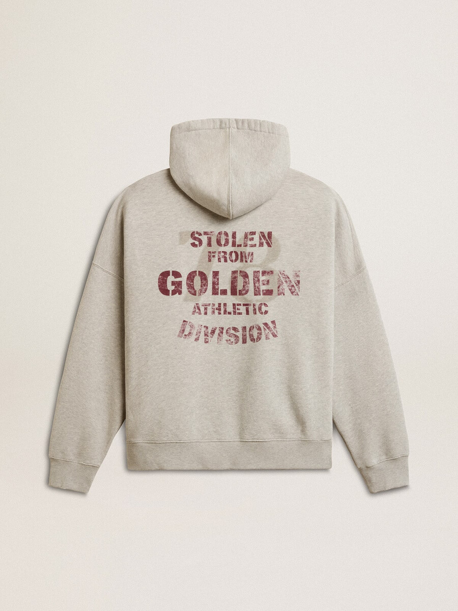 bluza z kapturem unisex bawełniana z nadrukiem na plecach