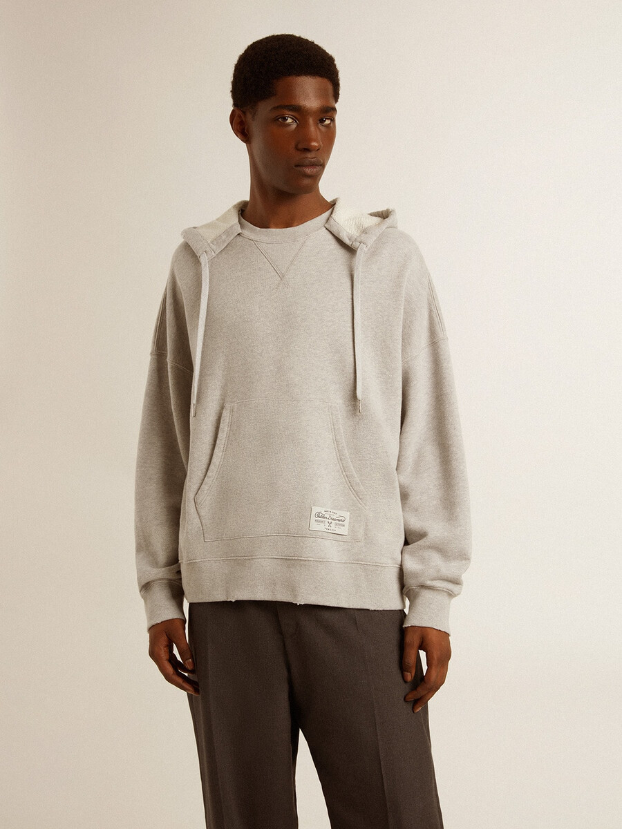 bluza z kapturem unisex bawełniana z nadrukiem na plecach