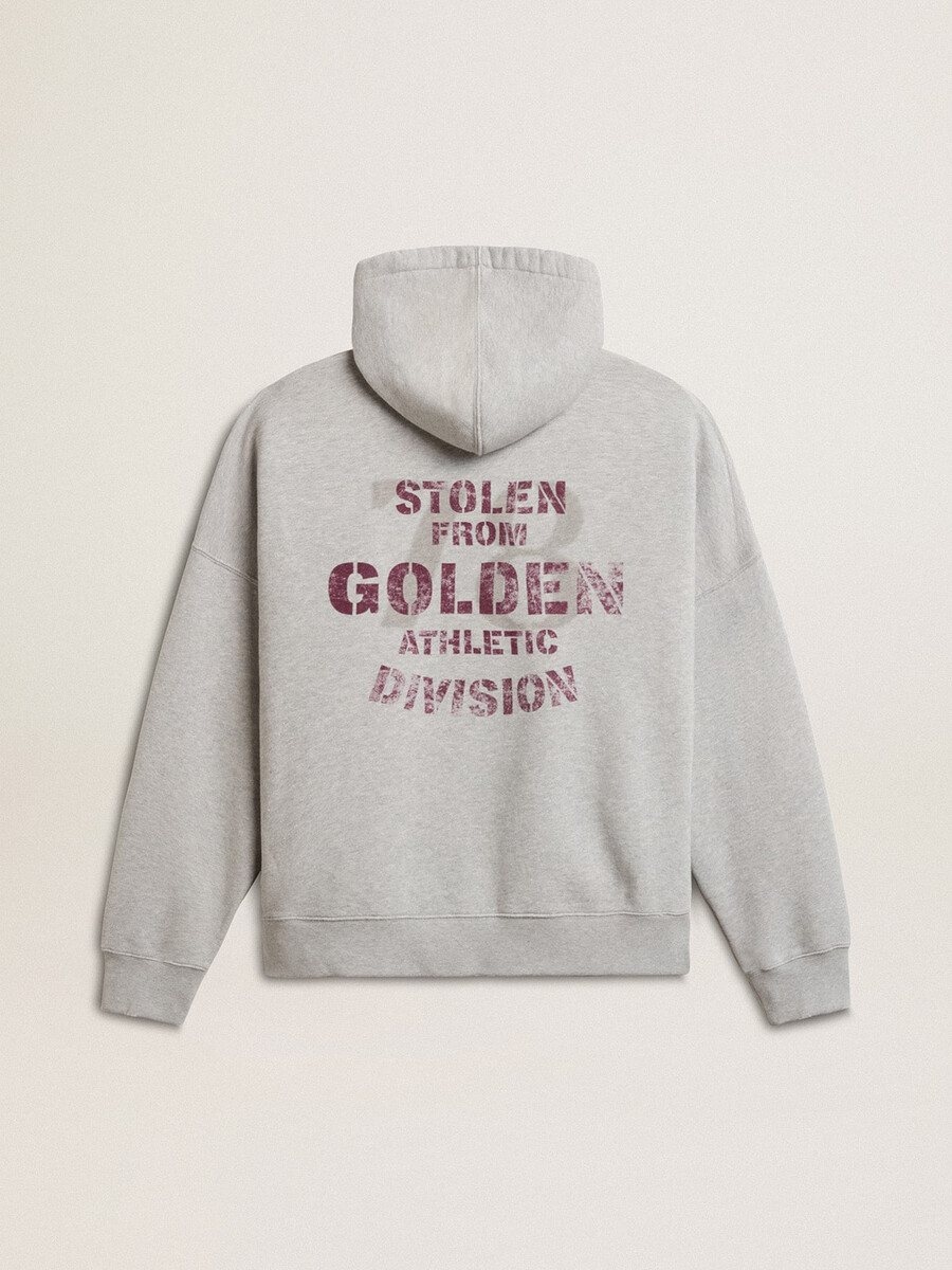 bluza z kapturem unisex bawełniana z nadrukiem na plecach
