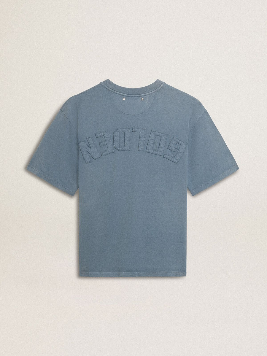 koszulka w kolorze jasnoniebieskim z odwróconym logo na plecach - jersey capsule